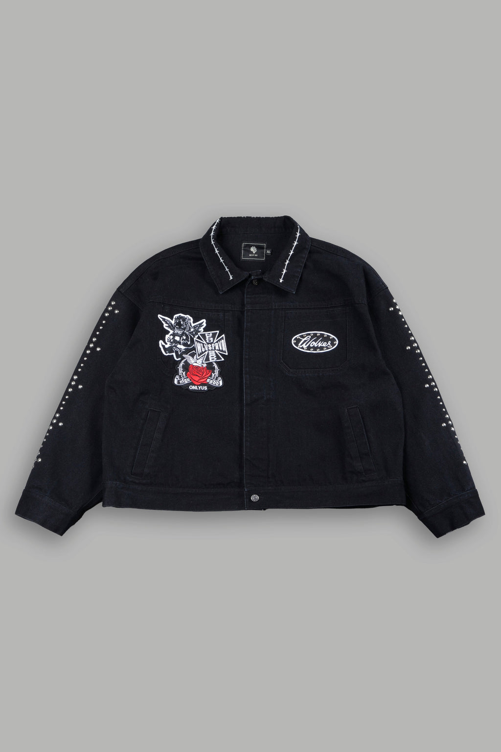Wolves Heritage Jax Denim Jacket In Black - imagem 1