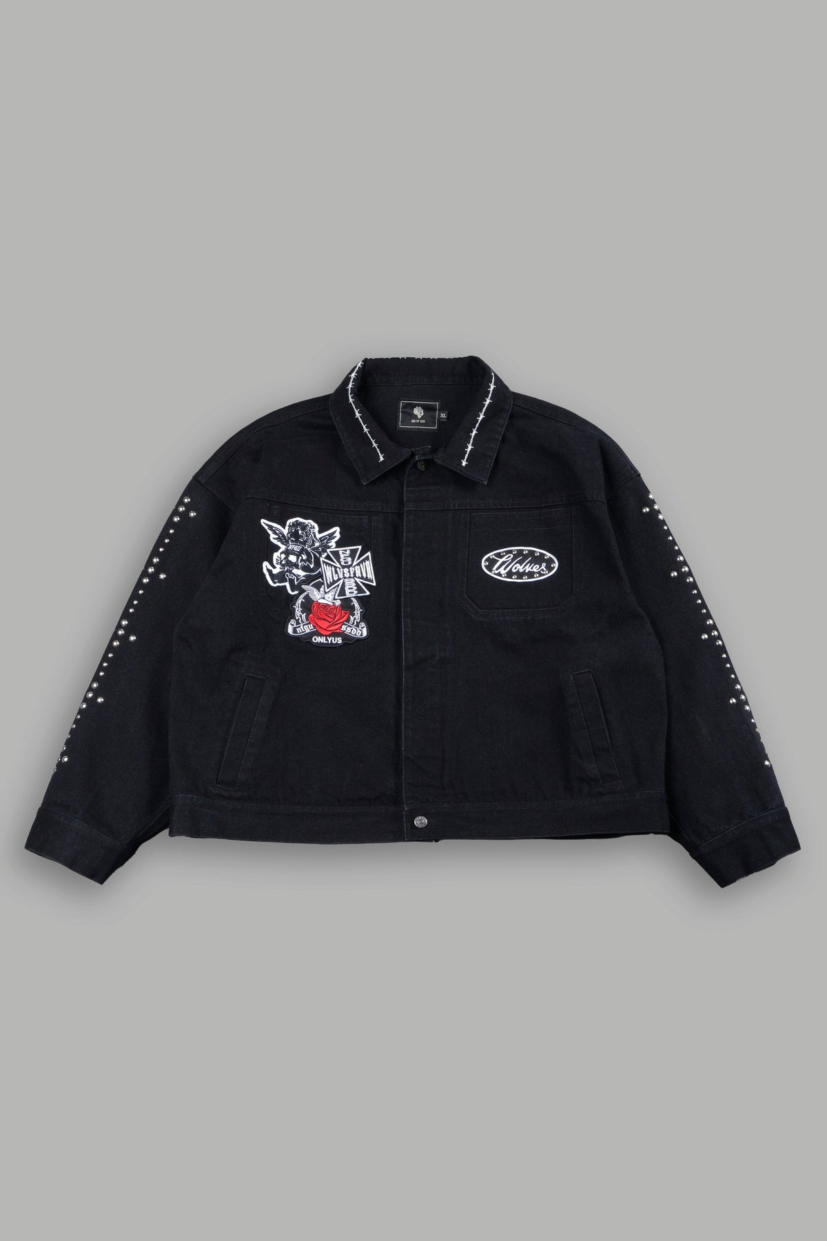 Wolves Heritage Jax Denim Jacket In Black - imagem 1
