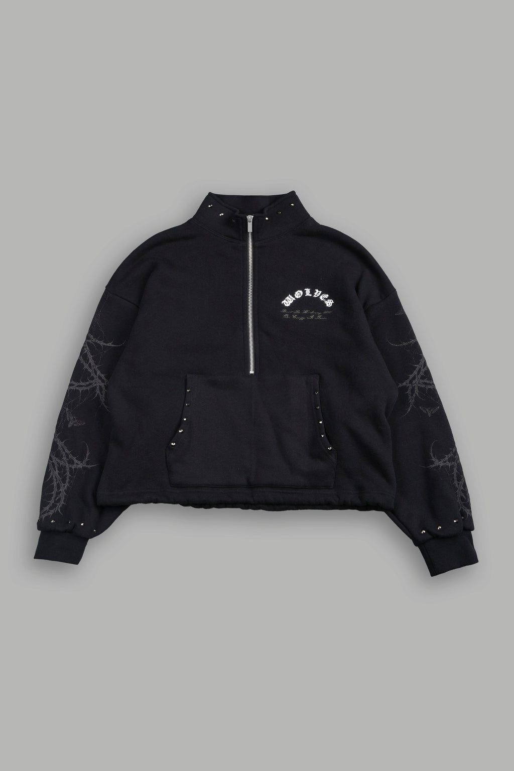 Hesh Chopper Thorns She Everson Mockneck Sweater In Black