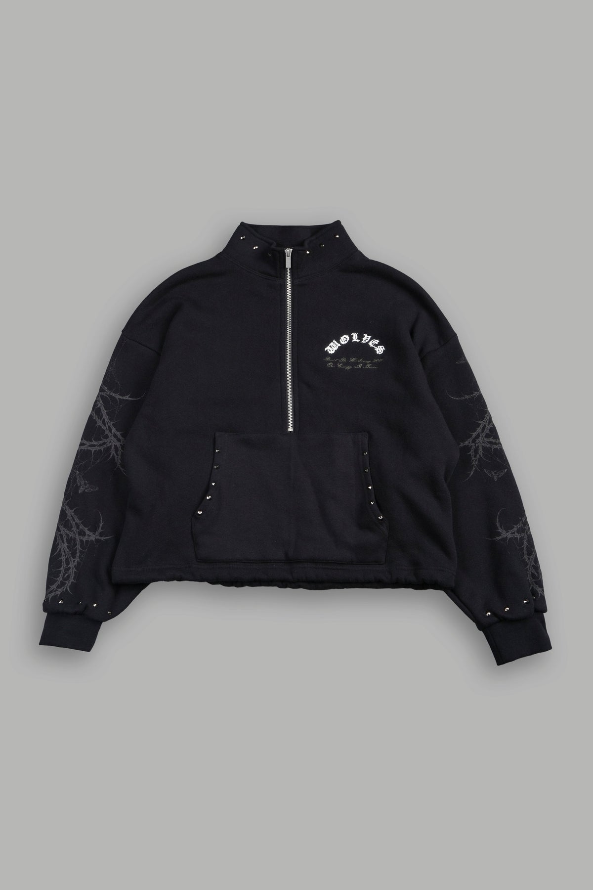Hesh Chopper Thorns She Everson Mockneck Sweater In Black