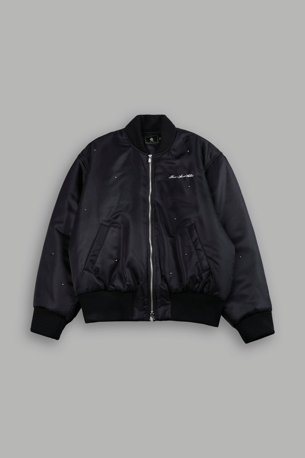 Studded Darc Sport Wolves Remy Bomber Jacket in Black - imagem 1