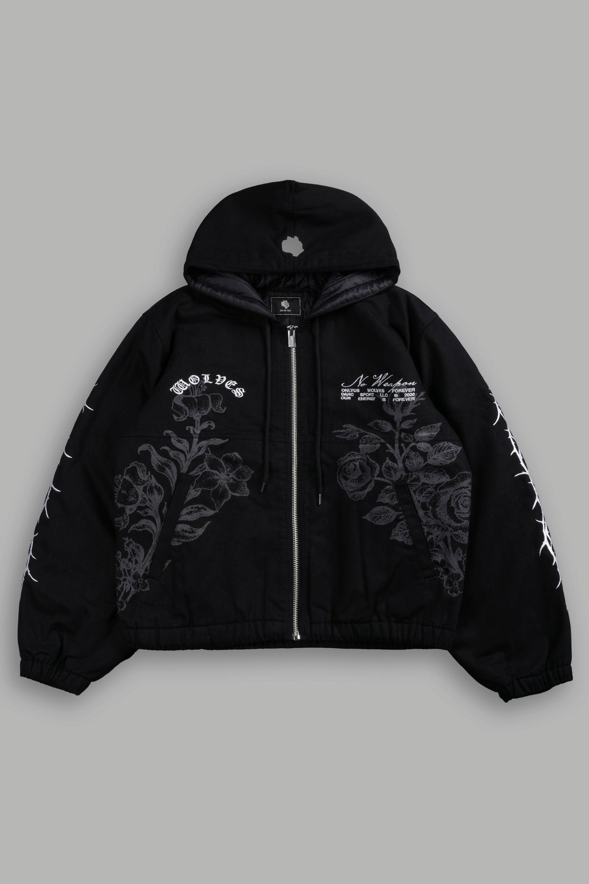 Wolves Pray Calaway Jacket in Distressed Black - imagem 3