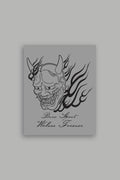 Oni Fire Large Vinyl Decal in Black - imagem 1