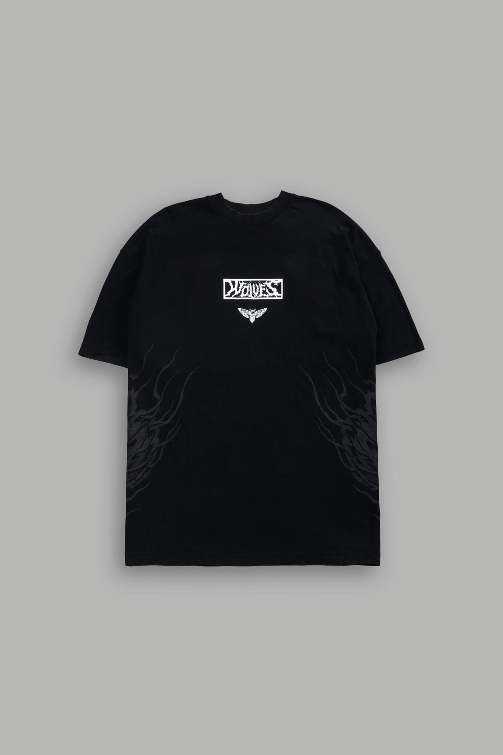 Death's-Head Premium Oversized Tee in Black — imagem 3