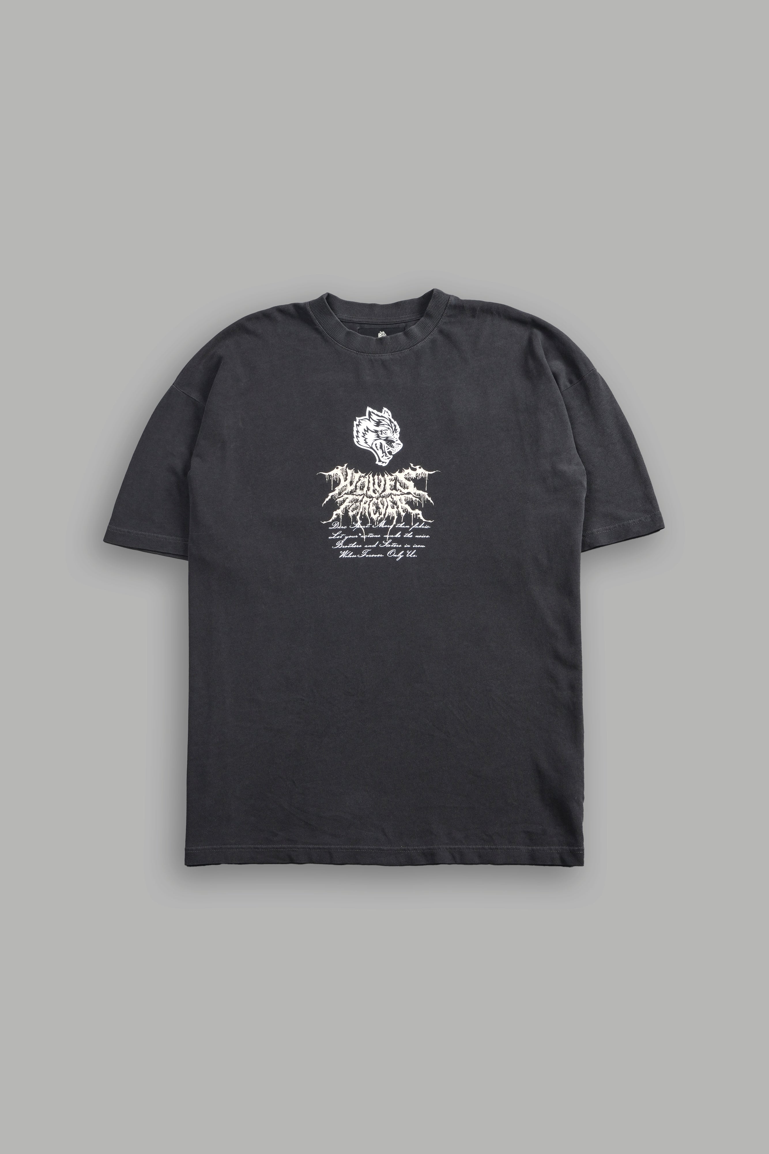 Jack Hammer "Premium" Oversized Tee in Wolf Gray — imagem 3