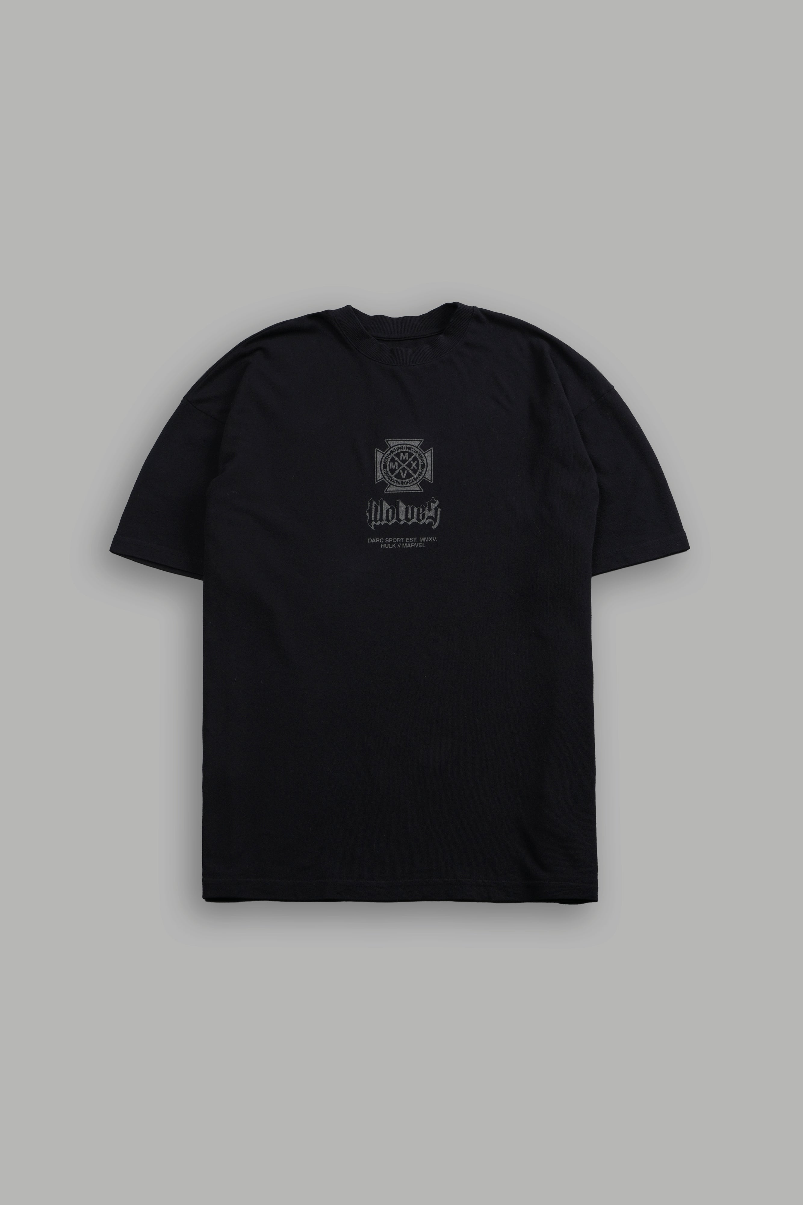 Hulk Clash Side-By-Side Series Premium Oversized Tee in Black