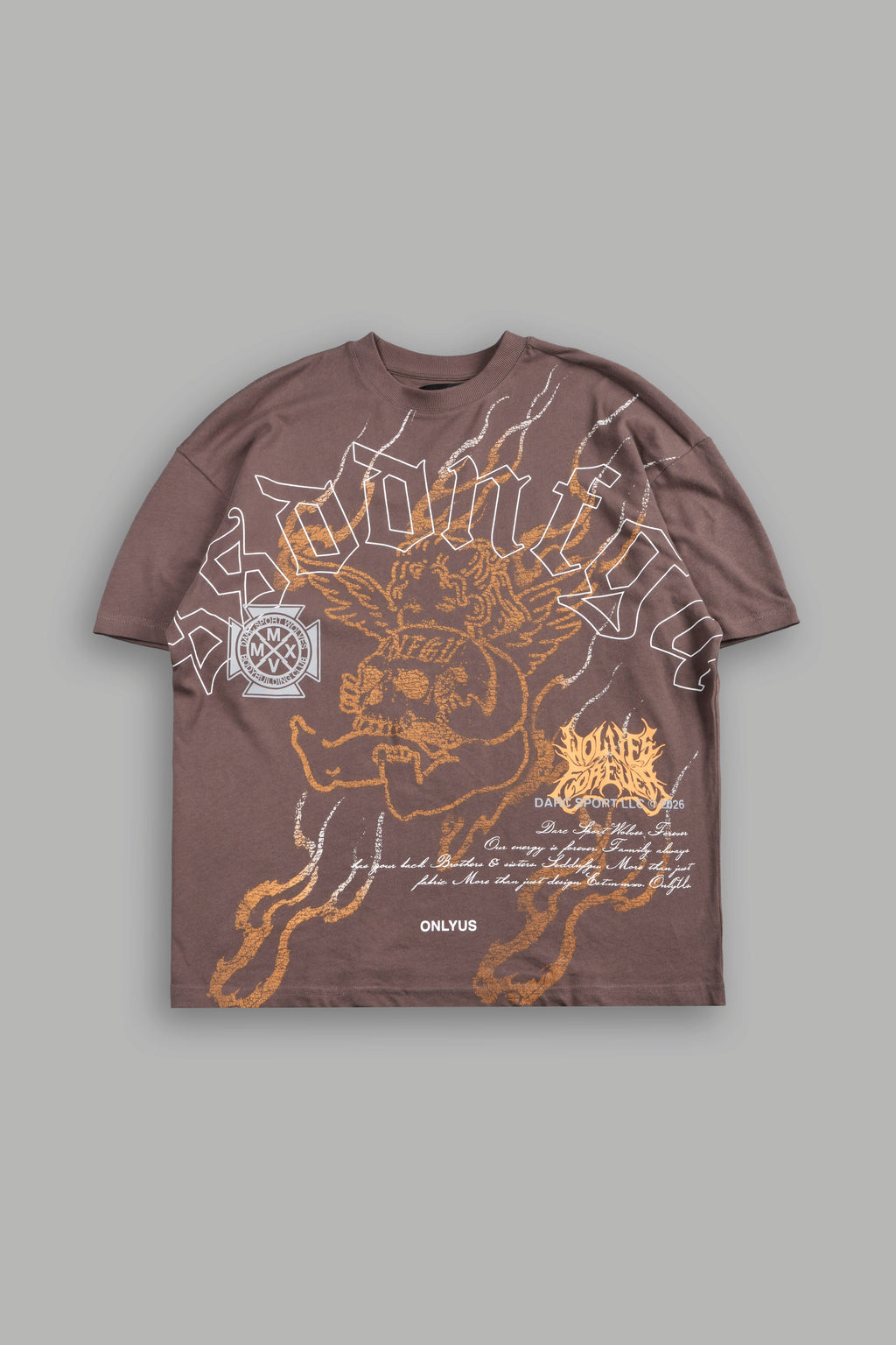 Cherub Flame Premium Tee In Mojave Brown - imagem 1