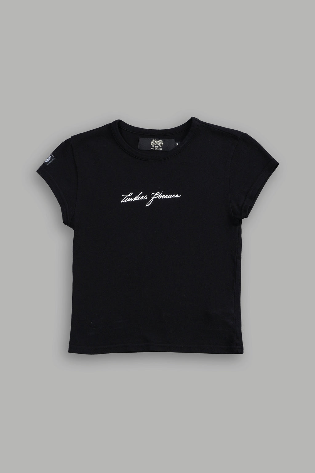 Wolves Forever Baby Tee in Black — imagem 3
