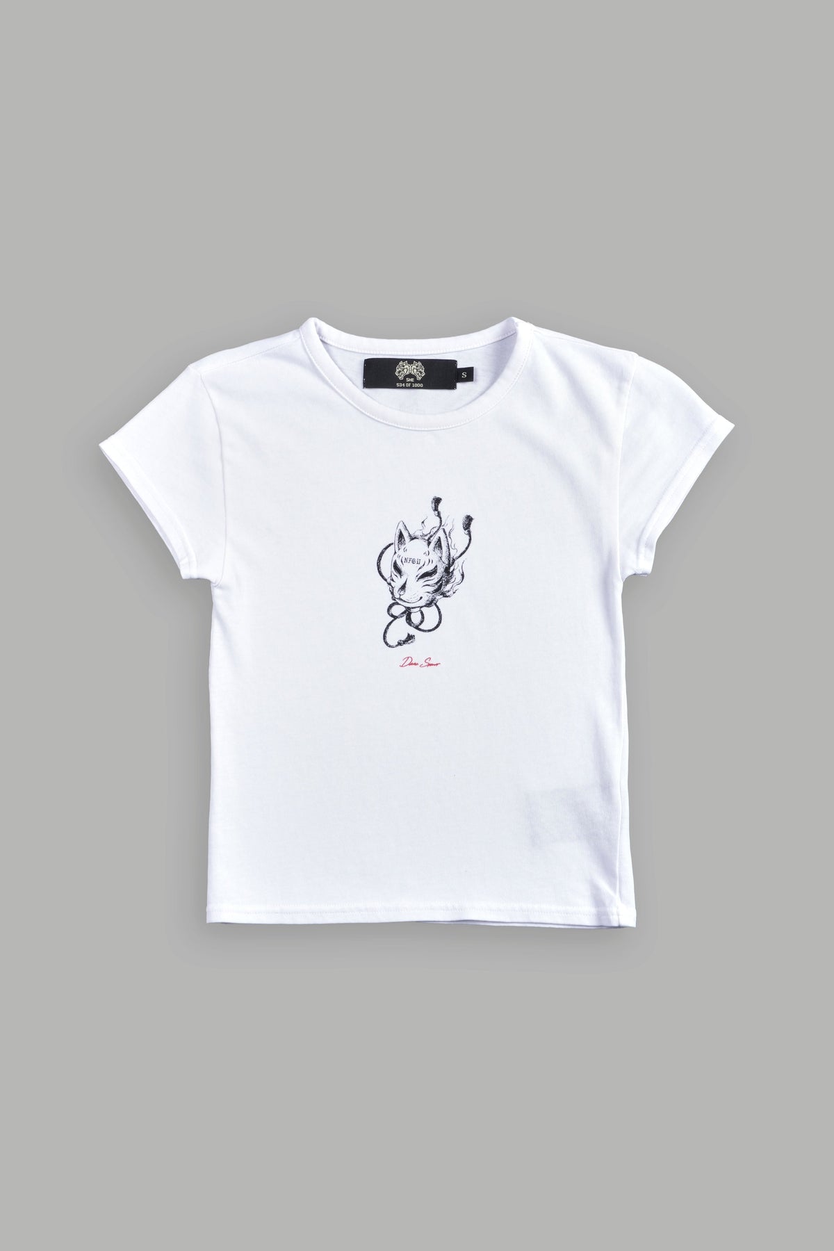 NFGU Kitsune "Baby" Tee in White - imagem 3