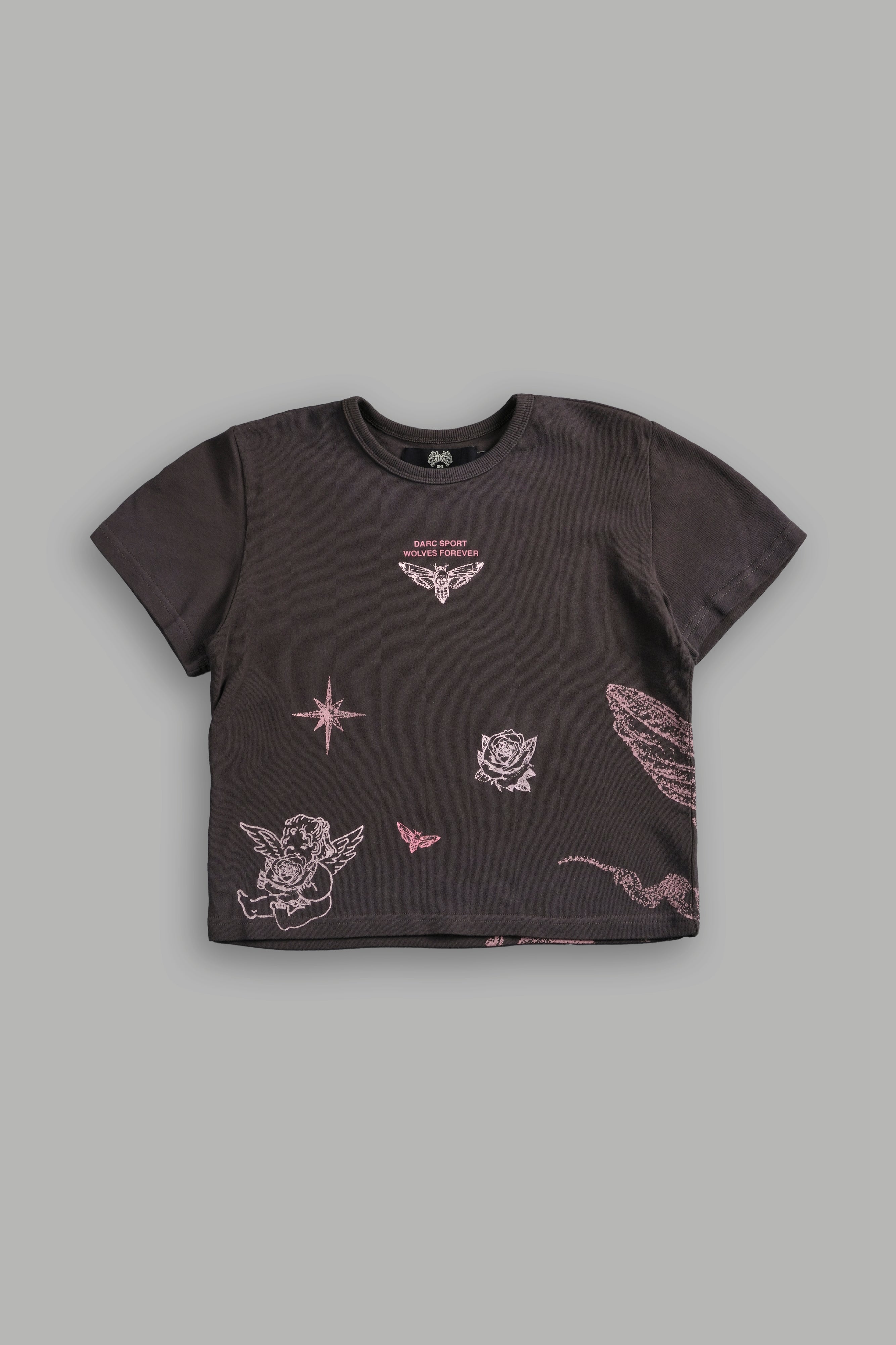 Sacred Flash "Timeless" Tee in Darc Brown Drift Wash — imagem 5