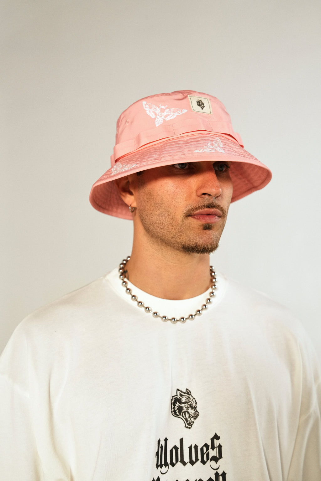Death Moth Boonie Bucket Hat in Cherry Blossom — imagem 3