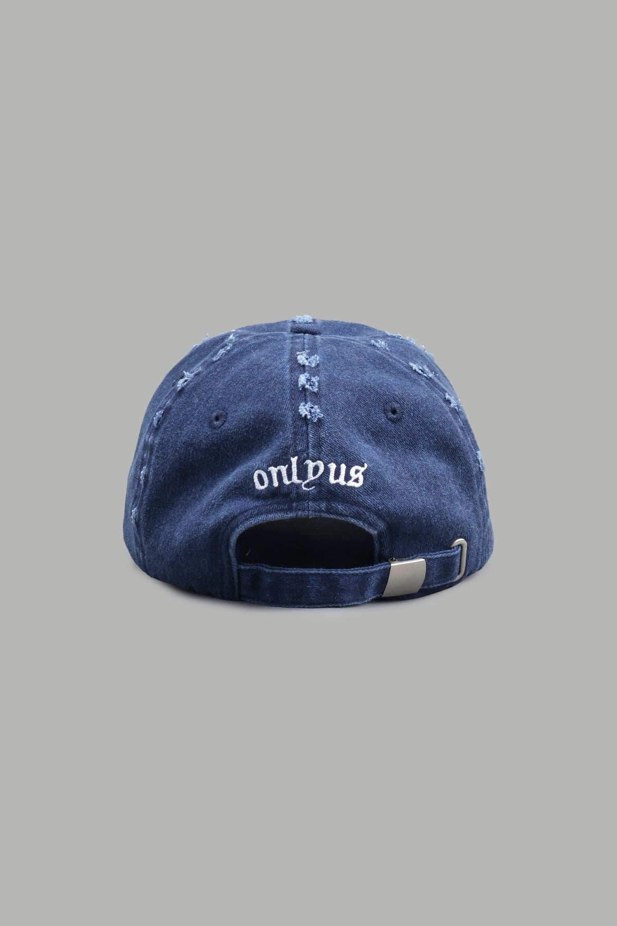 Wolf Head Distressed Dad Hat In Navy - imagem 2