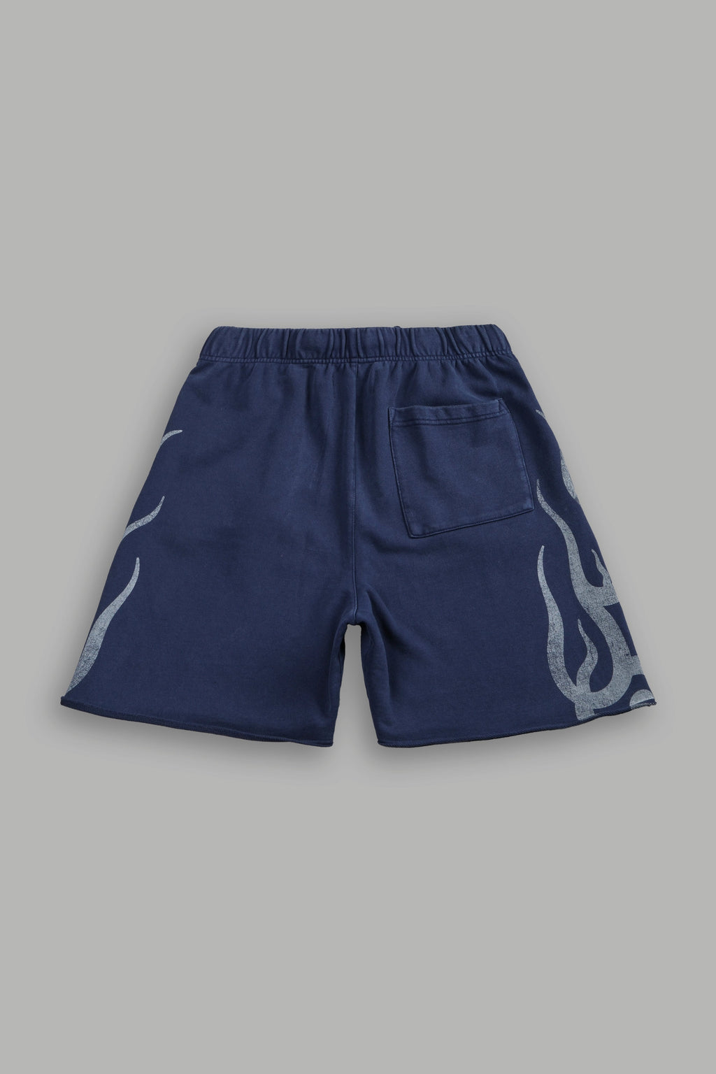 Fight Or Flight Grunge Oversized Raw Hem Post Lounge Sweat Shorts in Navy — imagem 3