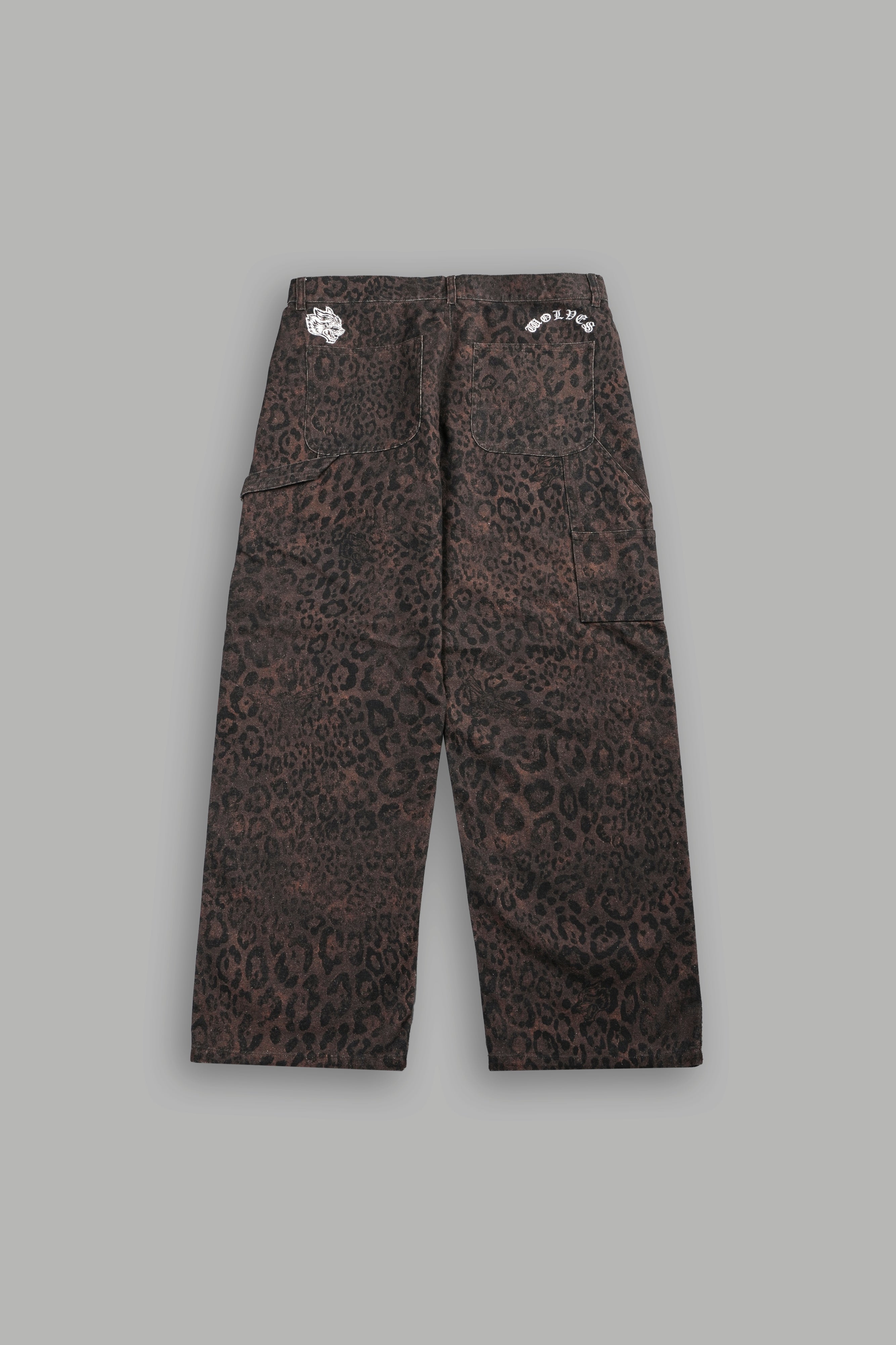 Wolves Chopper Dillon Pants in Darc Brown Leopard