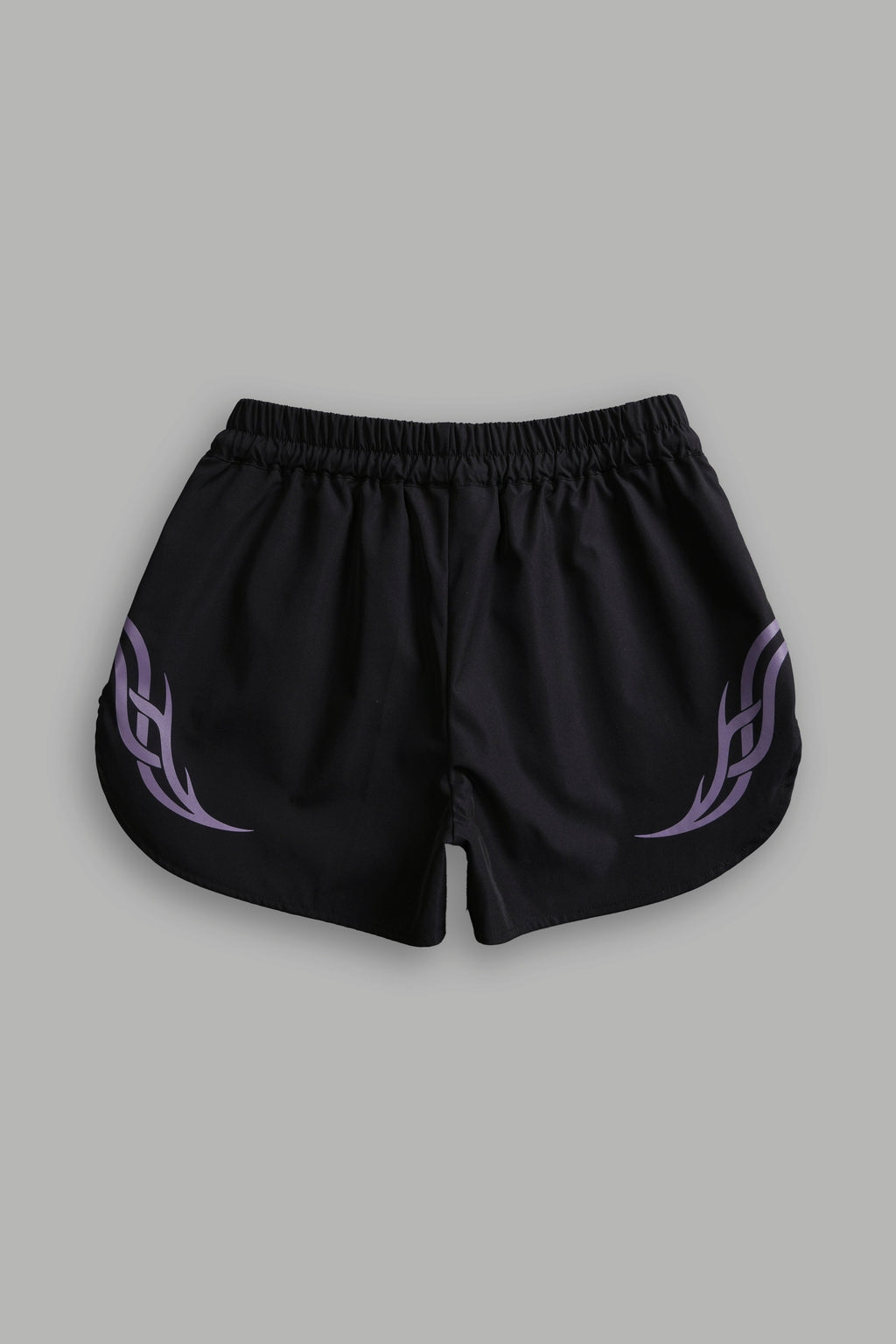 Dual Finite Code She Nadia Track Shorts in Black — imagem 4