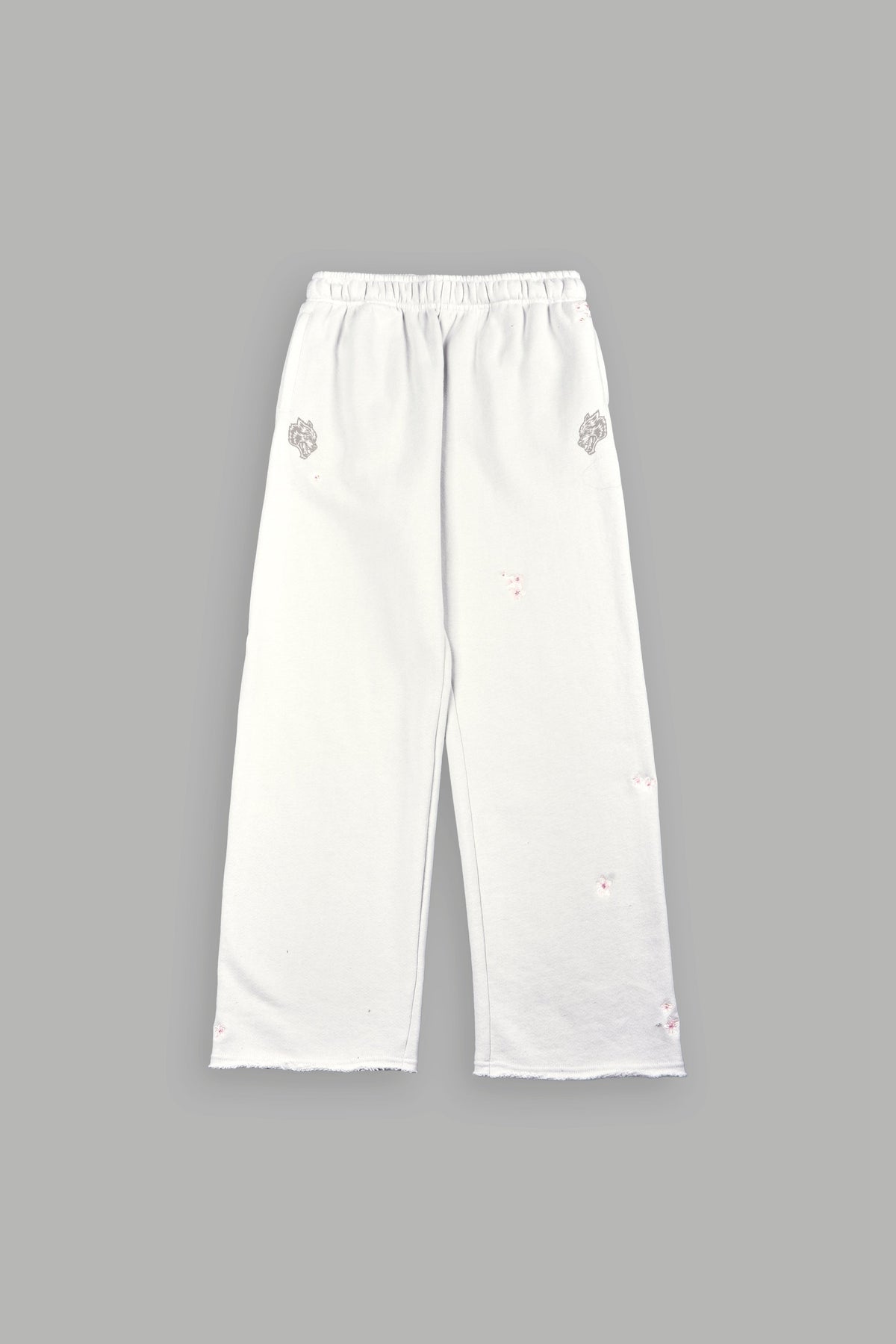 Dual Wolf Sakura Premium Big Cozy Sweats In Stone — imagem 7