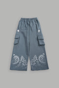 Faded Paisley Durst Cargo Sweats in Greek Stone — imagem 1