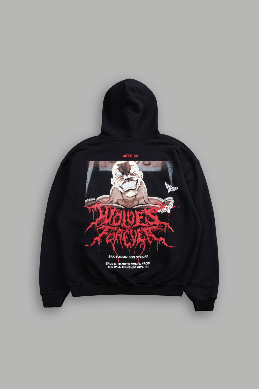 Jack Hammer "Grunge" Hoodie in Black — imagem 1