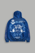 Powerhouse of the Cherub Unisex "Pierce" Hoodie in Darc Cobalt Drift Wash — imagem 1