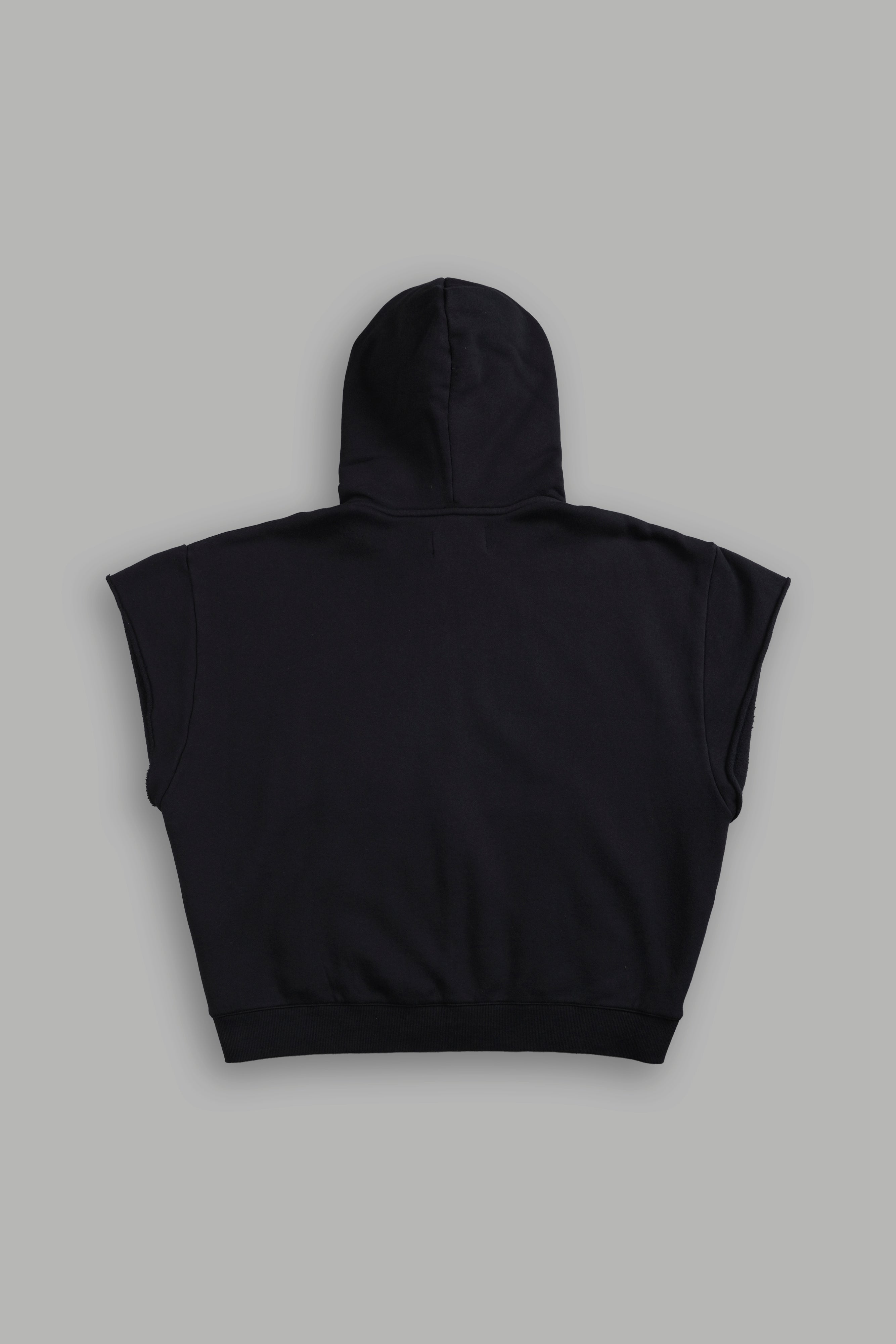 SSDDNFGU Moth Creed Cap Zip Hoodie in Black — imagem 3