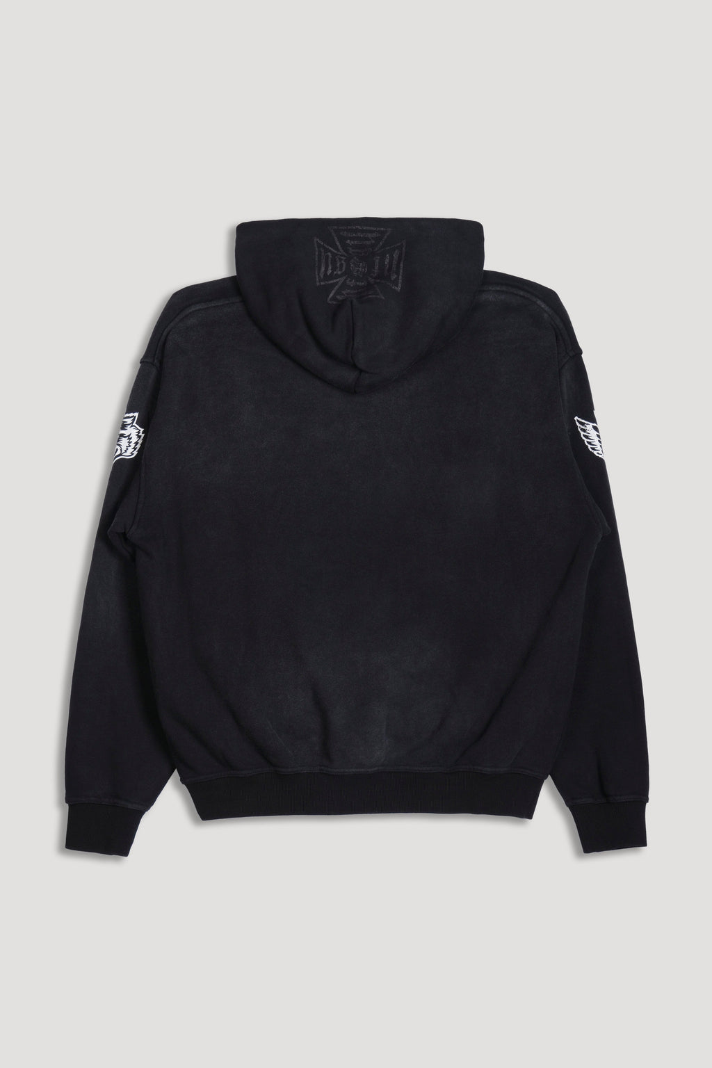 00 DSA Bishop Hoodie In Black Super Sun Fade — imagem 4