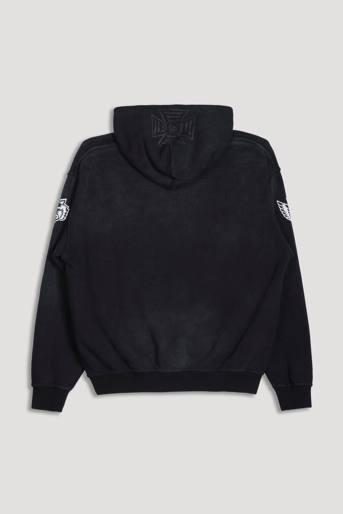 00 DSA Bishop Hoodie In Black Super Sun Fade — imagem 4