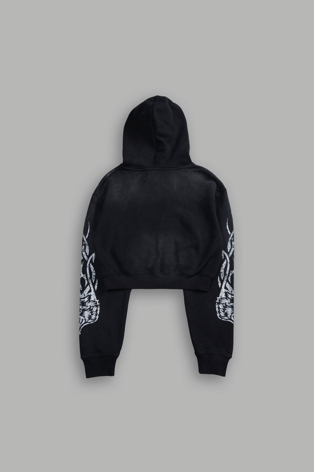 Finite Flame "Rose" She Hoodie in Black Drift Wash — imagem 4