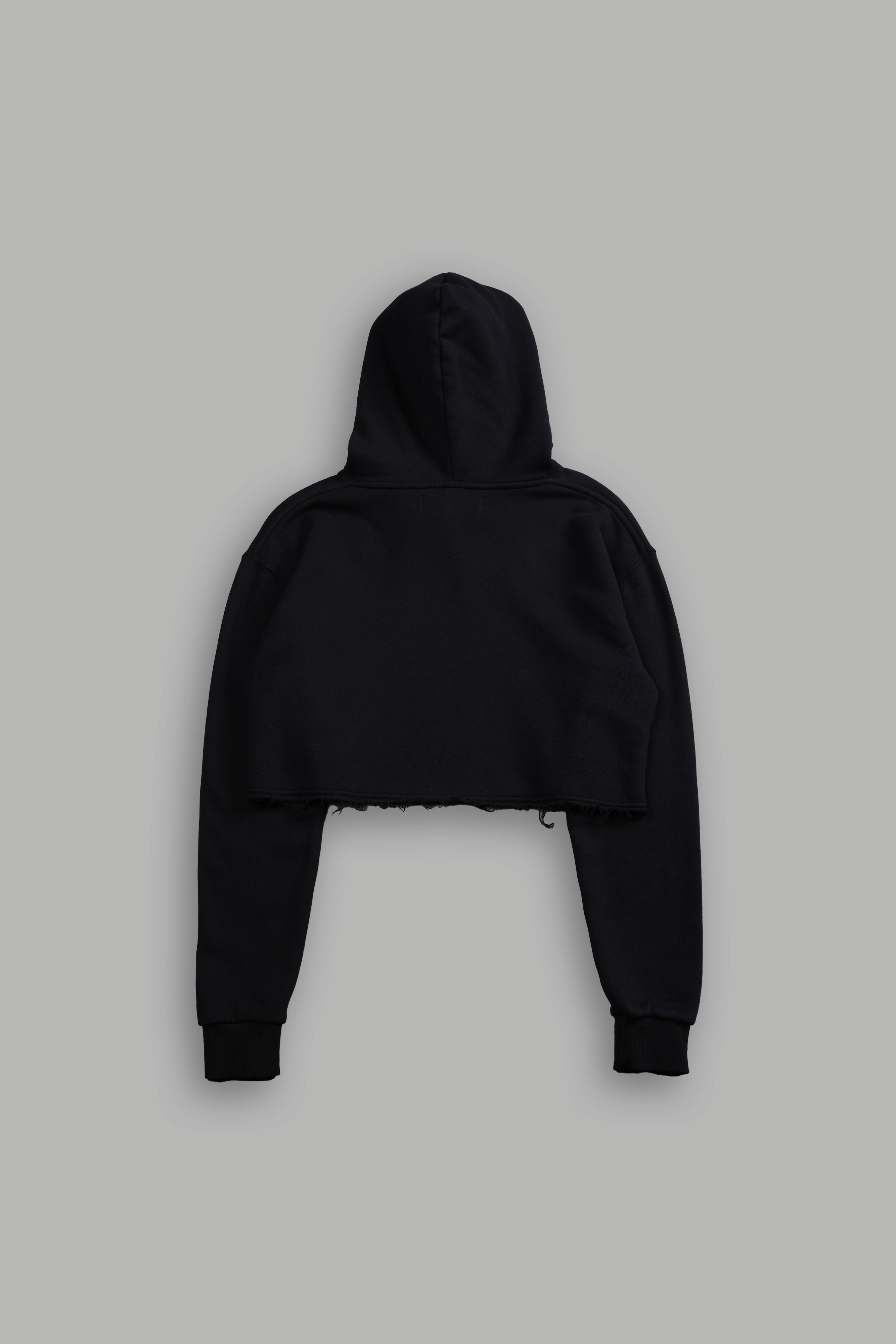 Wolf Pyramid "Pierce" Cropped Hoodie in Black — imagem 2