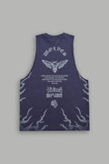 Wolves Never Back Down V2 Tommy Muscle Tee in Storm Blue — imagem 1