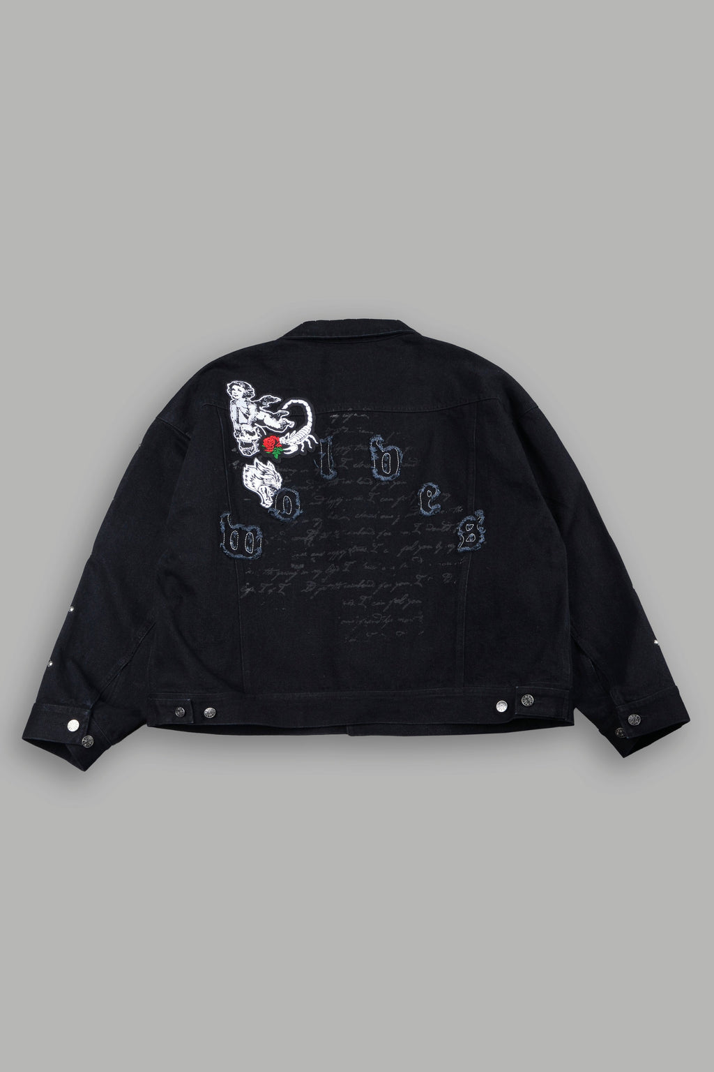 Wolves Heritage Jax Denim Jacket In Black - imagem 3