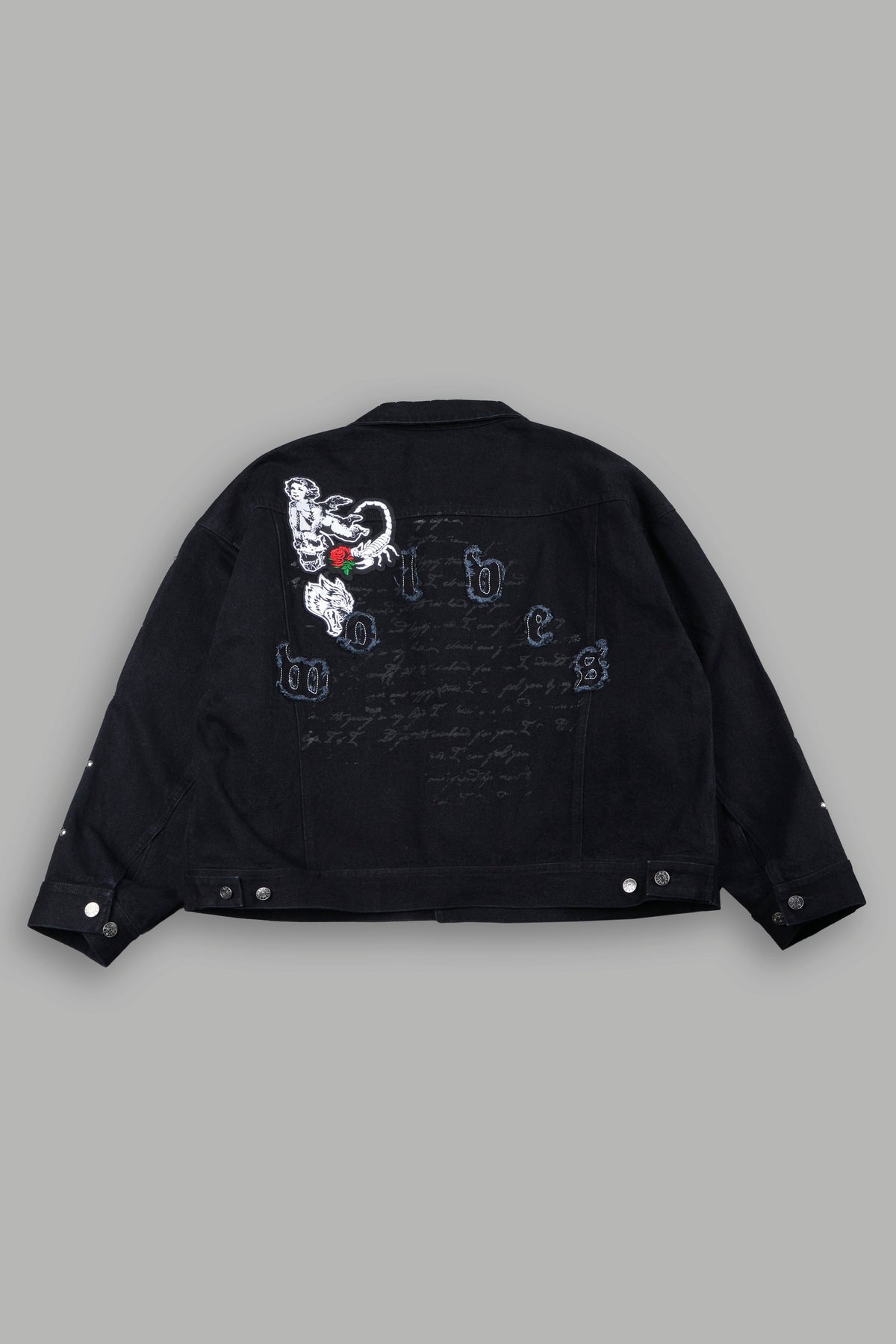 Wolves Heritage Jax Denim Jacket In Black - imagem 3