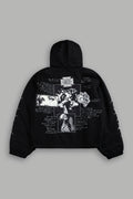 Wolves Pray Calaway Jacket in Distressed Black - imagem 1