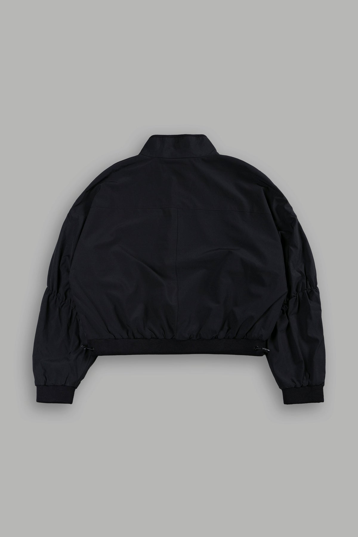 Roses While We're Here Cropped Zip Mockneck Sweater in Black - imagem 2