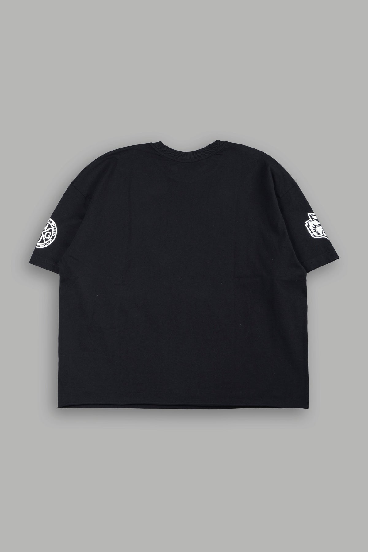 Loyalty Sakura Grunge Mid Length Raw Hem Tee In Black - imagem 3