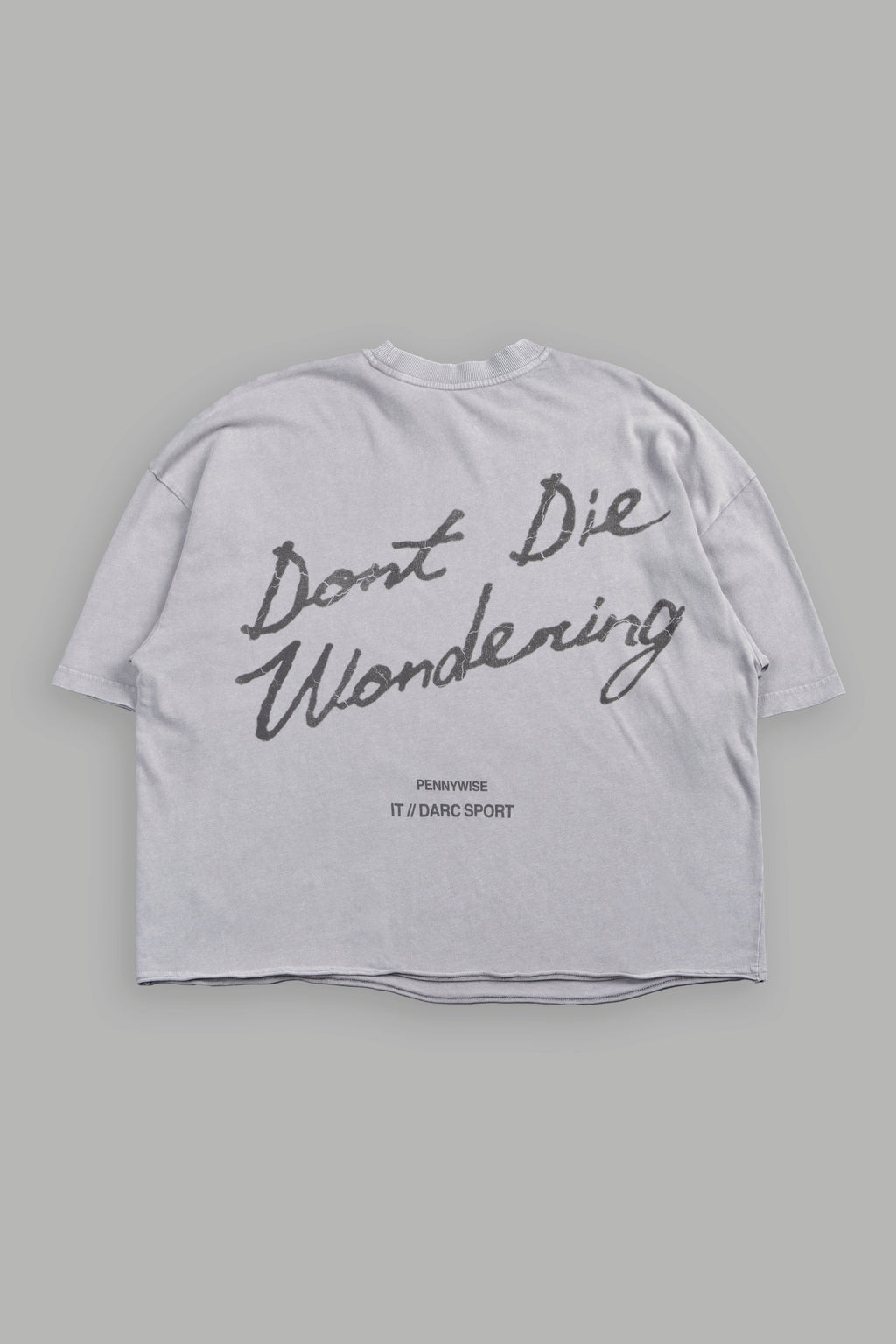 Pennywise Premium Raw Hem Box Cut Tee In Dove Gray