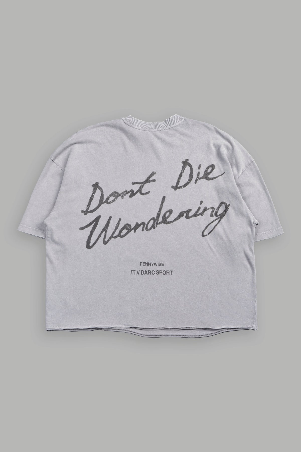 Pennywise Premium Raw Hem Box Cut Tee In Dove Gray