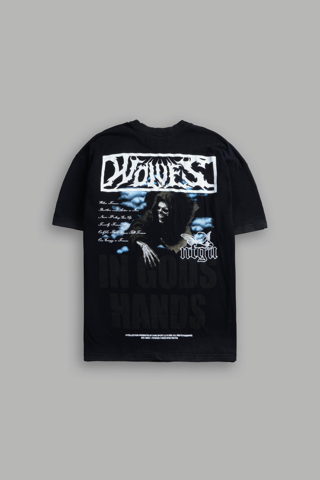 Deliver Us From Evil "Premium" Oversized Tee in Black — imagem 1