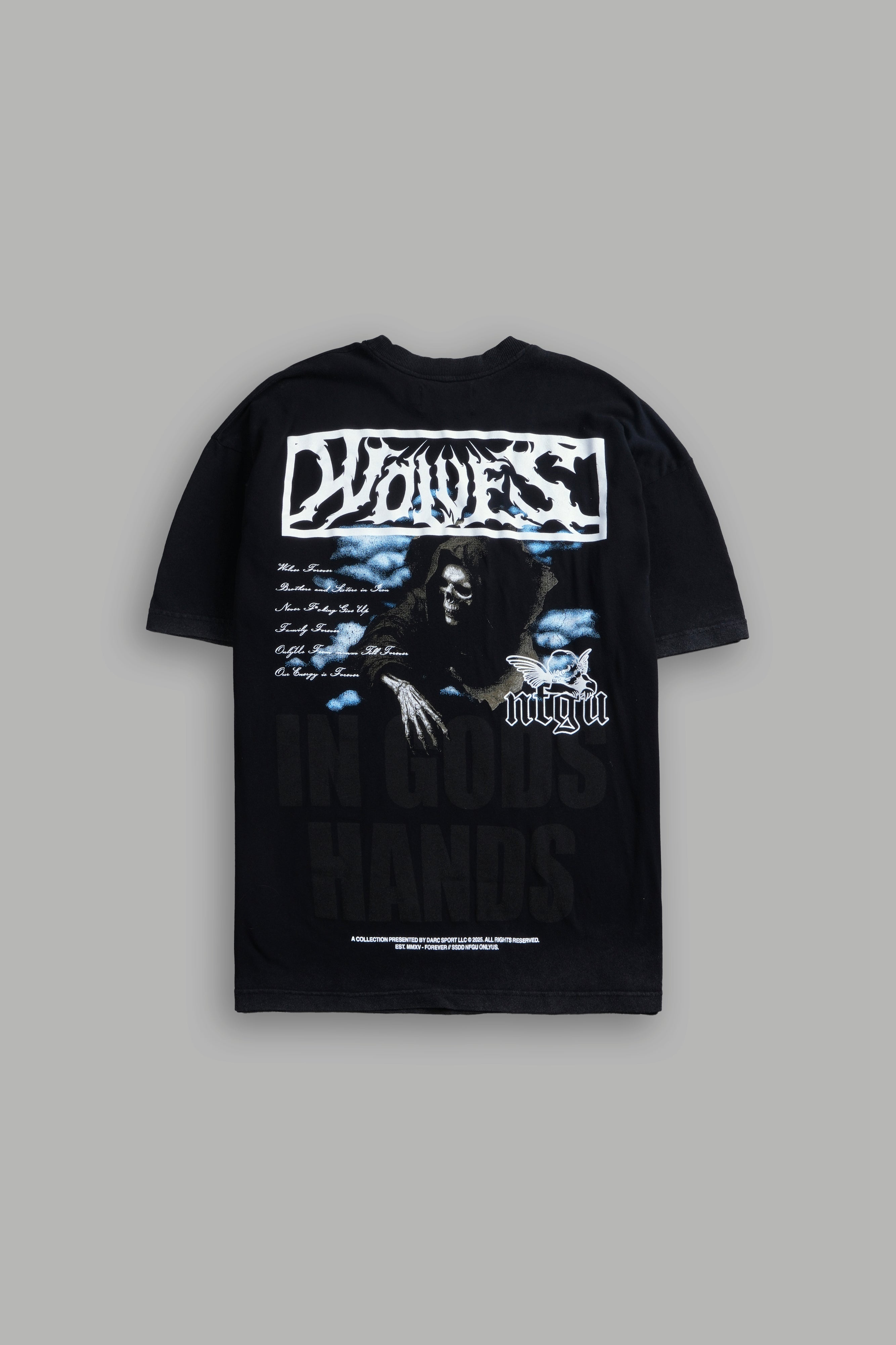 Deliver Us From Evil "Premium" Oversized Tee in Black — imagem 1