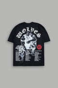 Iron Heart "Premium" Oversized Tee in Black - imagem 1