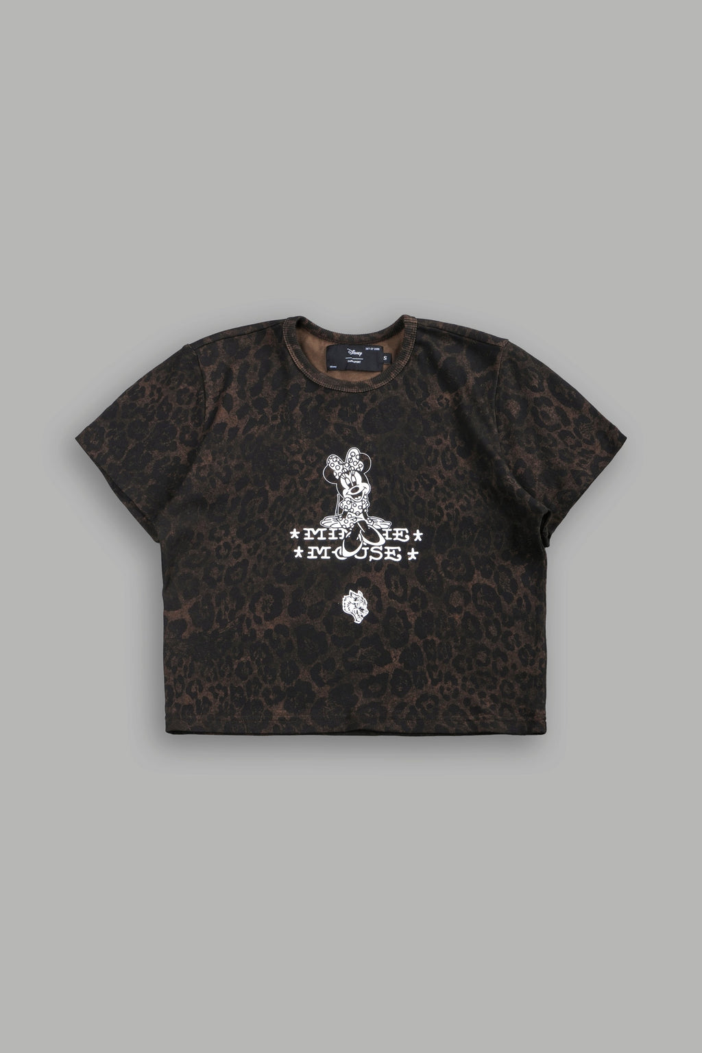 Minnie Mouse Frvr Timeless Tee in Darc Brown Leopard