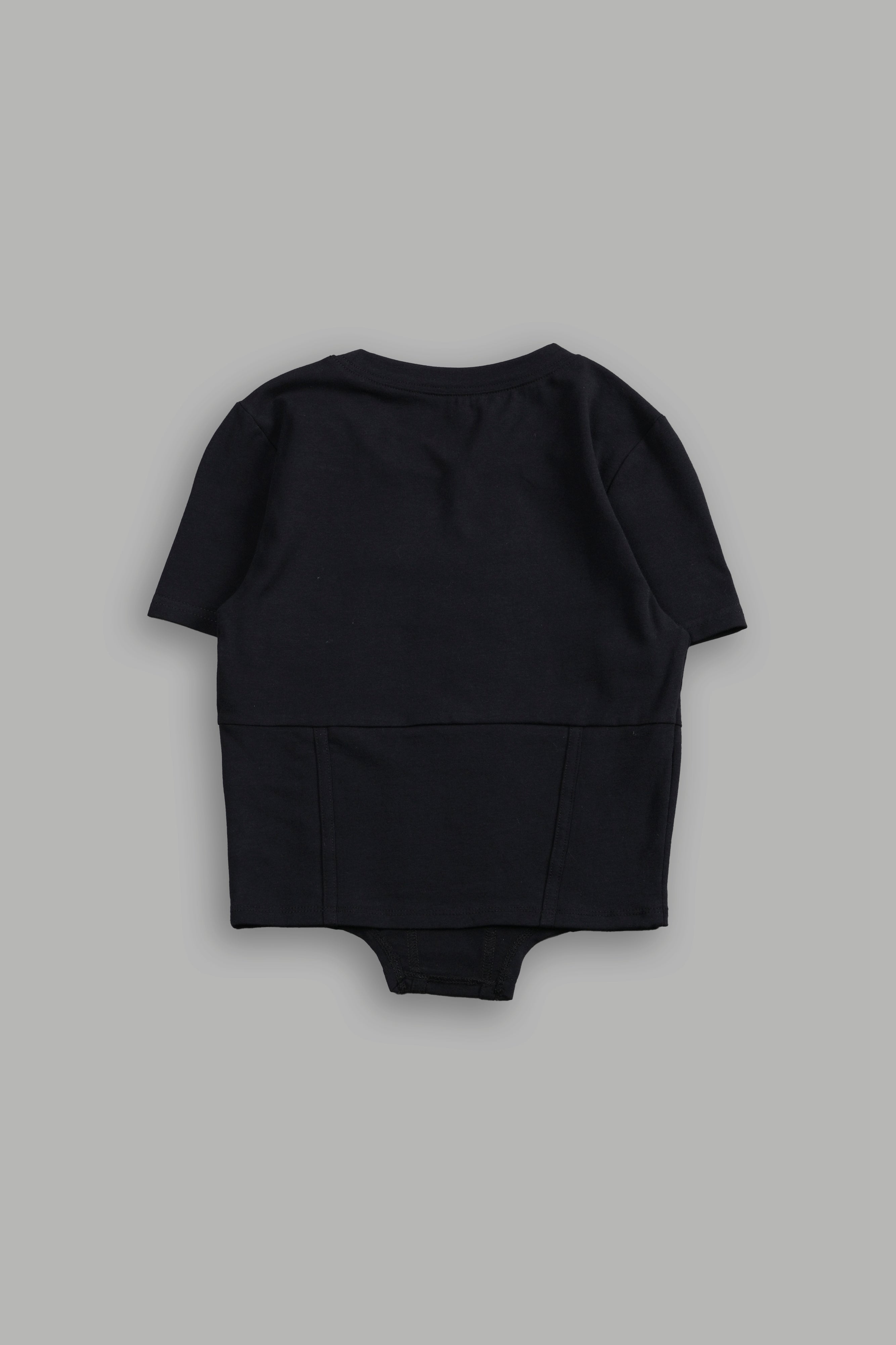 Wings of Darkness Salem Corset Tee in Black — imagem 4