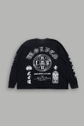 Kazoku Okami Premium Box Cut Ls Tee in Black — imagem 1