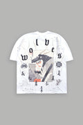 The Warrior Code Premium Oversized Tee in White — imagem 1