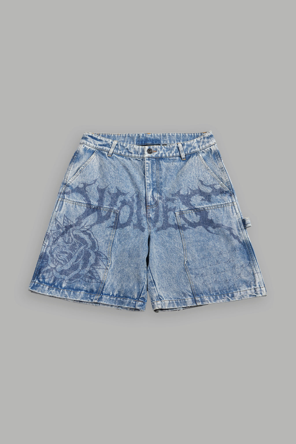 Hesh Rose Denim Carpenter Short in Light Wash
