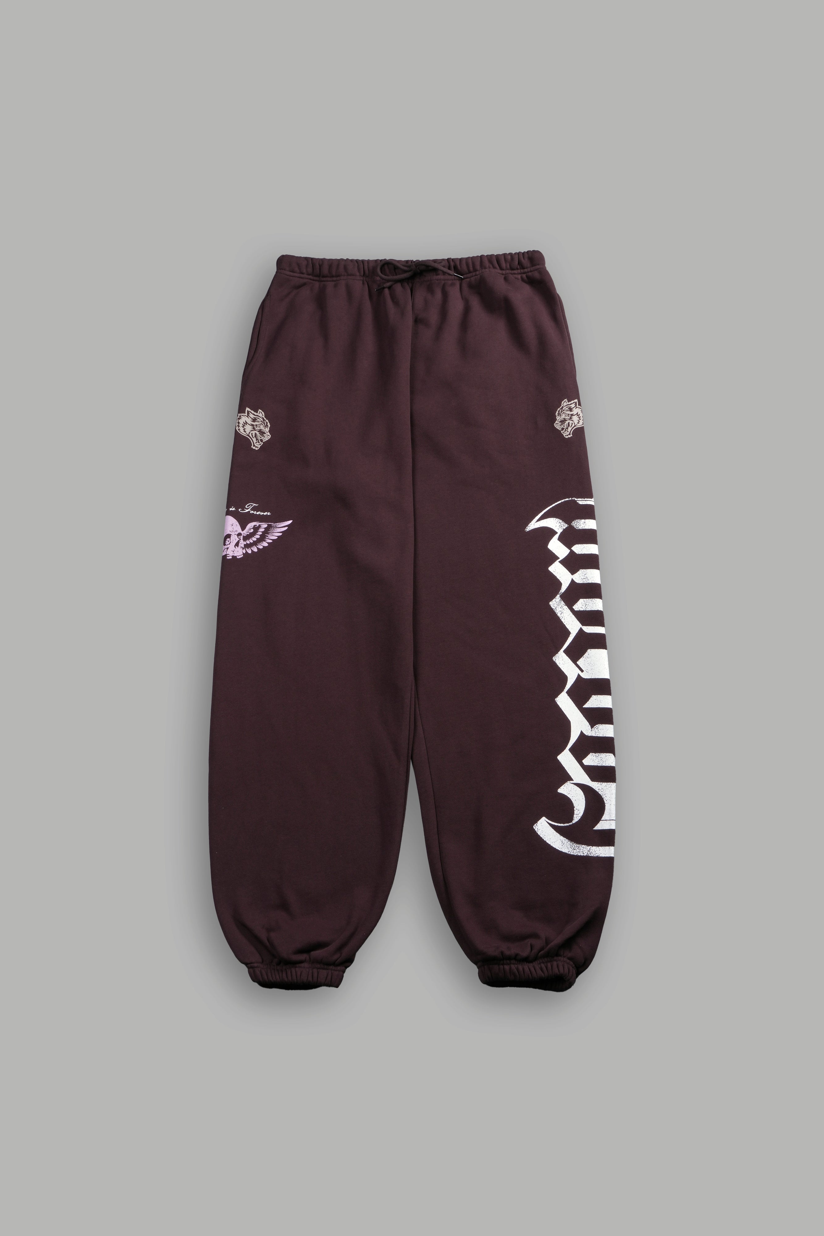 Free Will V2 Lightweight Lounger Sweat Pants in Darc Garnet — imagem 1