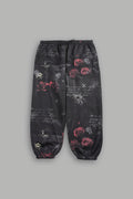 Wolves Pyramid Lightweight Lounger Sweat Pants In Rosas Del Corazon