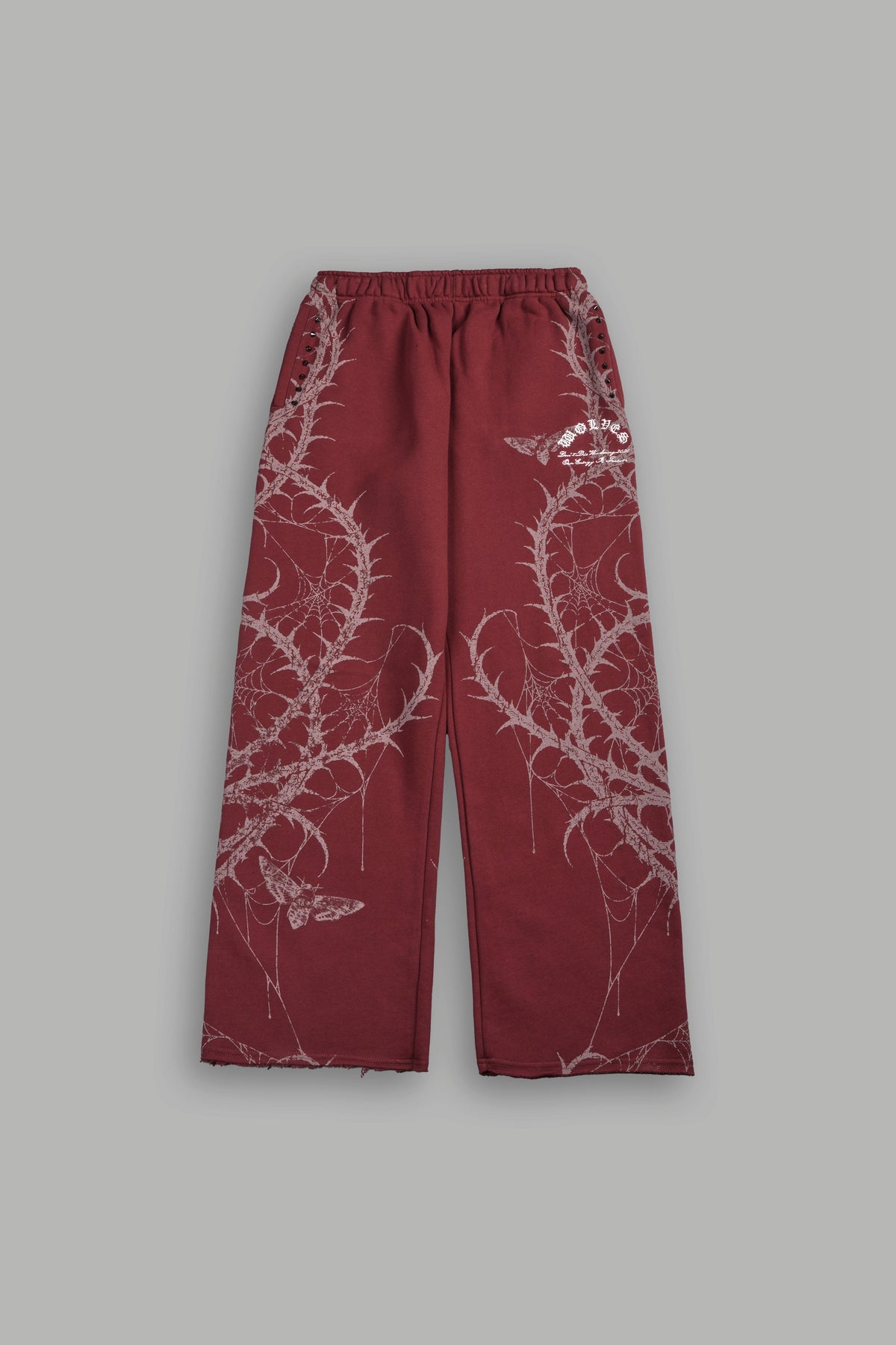 Hesh Chopper Thorns Big Cozy Sweats In Oxblood