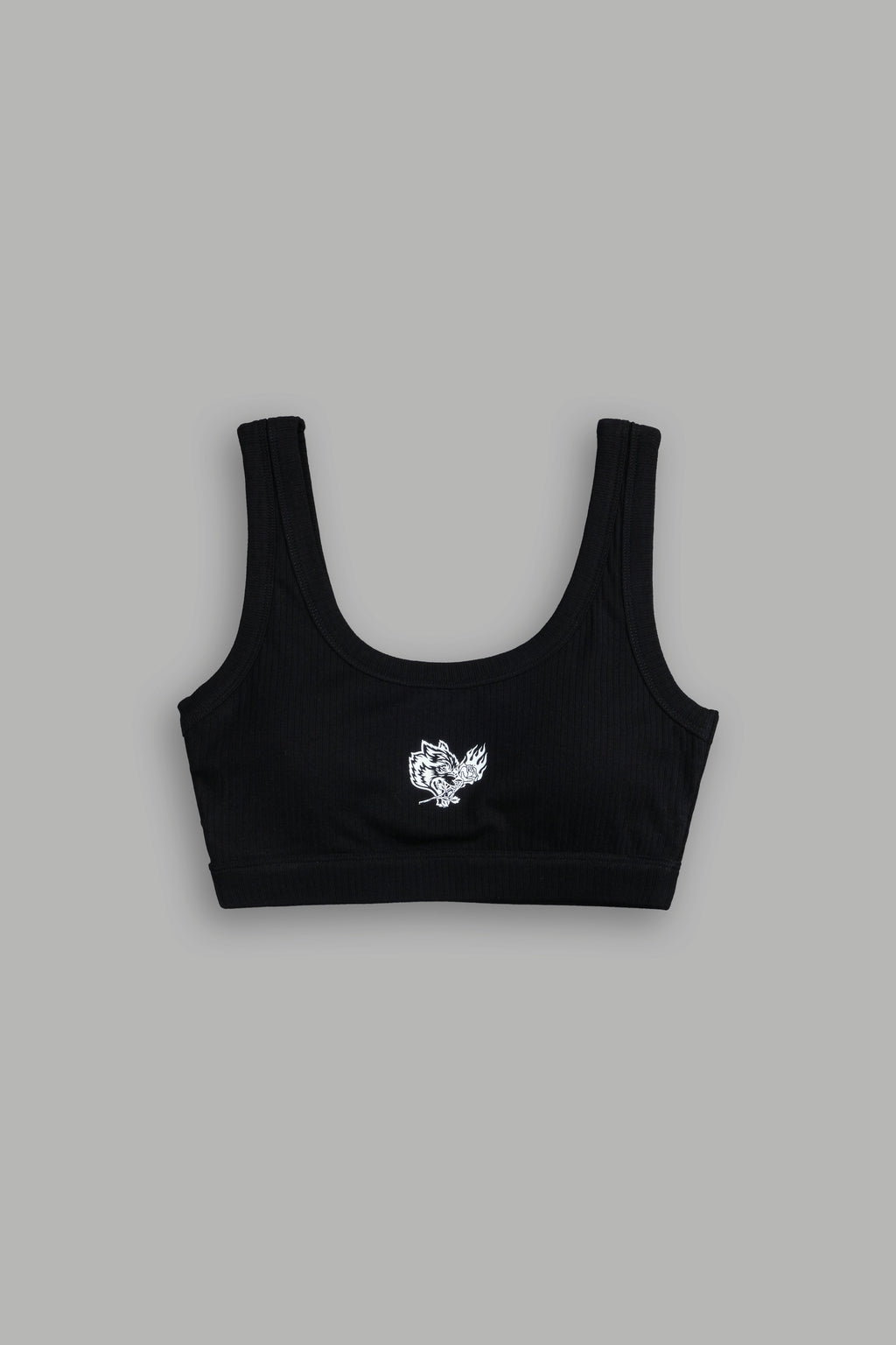 Roses While We're Here Wellness Bra in Black — imagem 8