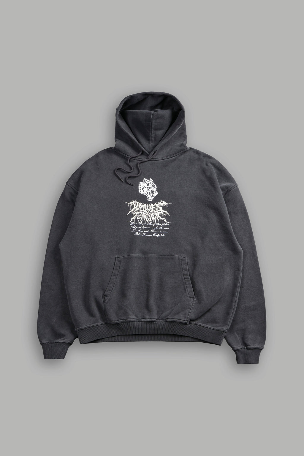 Jack Hammer "Grunge" Hoodie in Wolf Gray — imagem 3