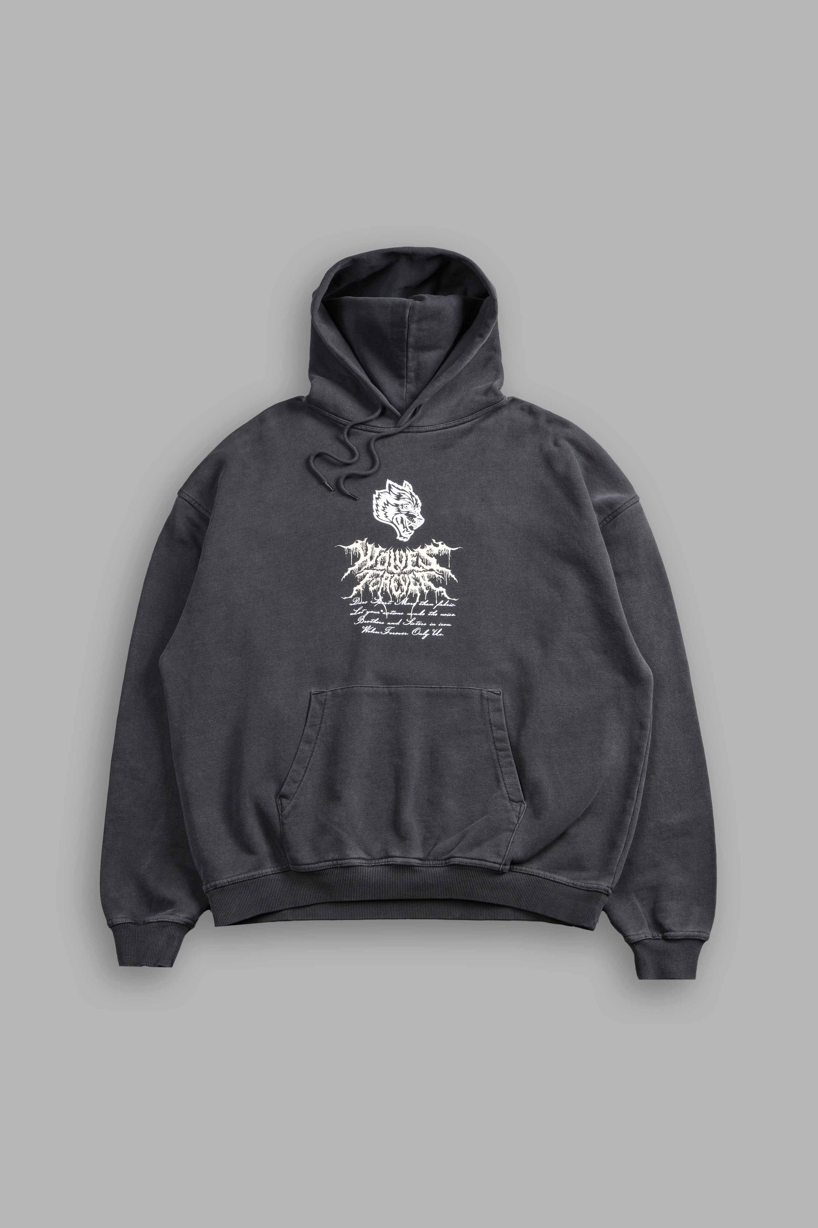 Jack Hammer "Grunge" Hoodie in Wolf Gray — imagem 3